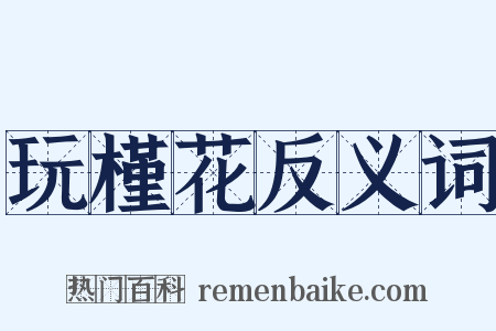 玩槿花反义词是什么意思的图片